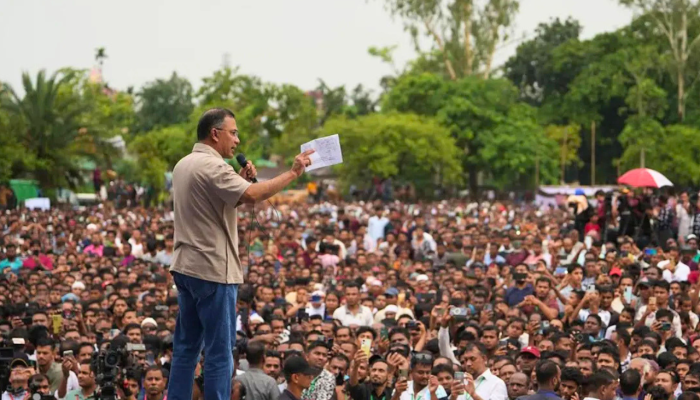 জনগণের হক আর কাউকে লুট করতে দেওয়া হবে না: তারেক রহমান