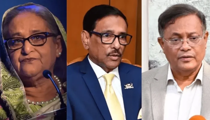 আন্দোলনকারীদের বাড়িঘর পোড়ানোর নির্দেশ: হাসিনা-কাদের-হাছানের ফোনালাপ ট্রাইব্যুনালে