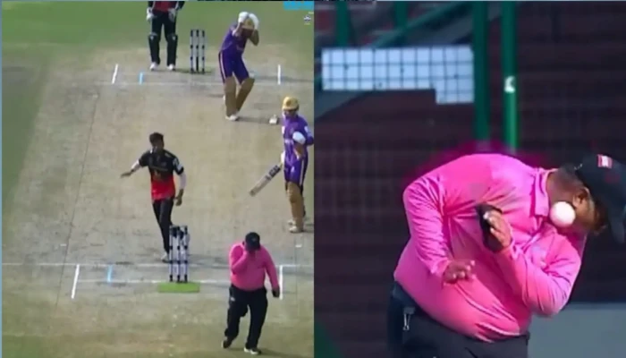 মুখে বলের আঘাতে আইসিইউতে ভারতীয় আম্পায়ার