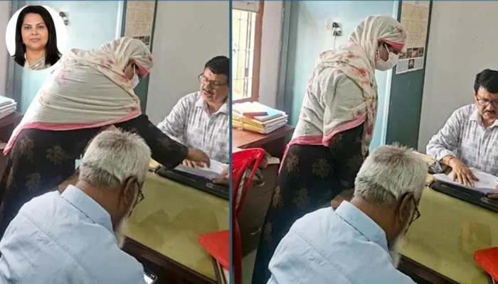 বোরকা পরে ছদ্মবেশে ভূমি অফিসে ঢাকার ডিসি, দেখলেন সেবার বাস্তব চিত্র